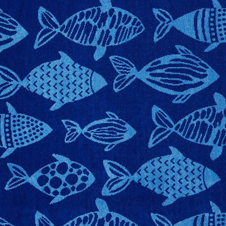 fish jaquard bath towel