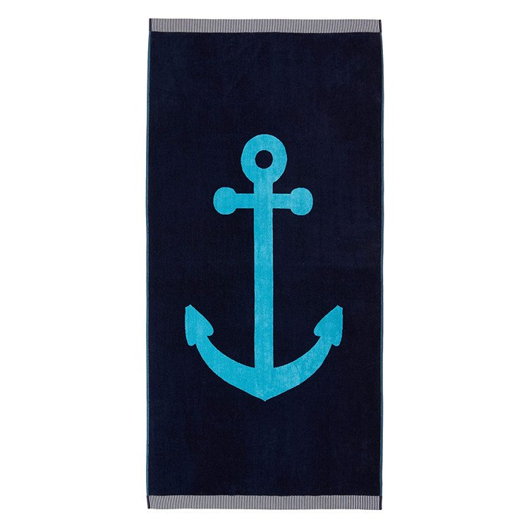 anchor jacquard bath towel1