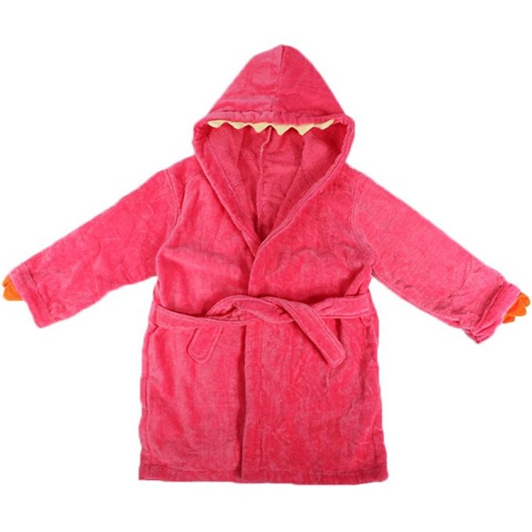 children velour dinosaur bathrobe3