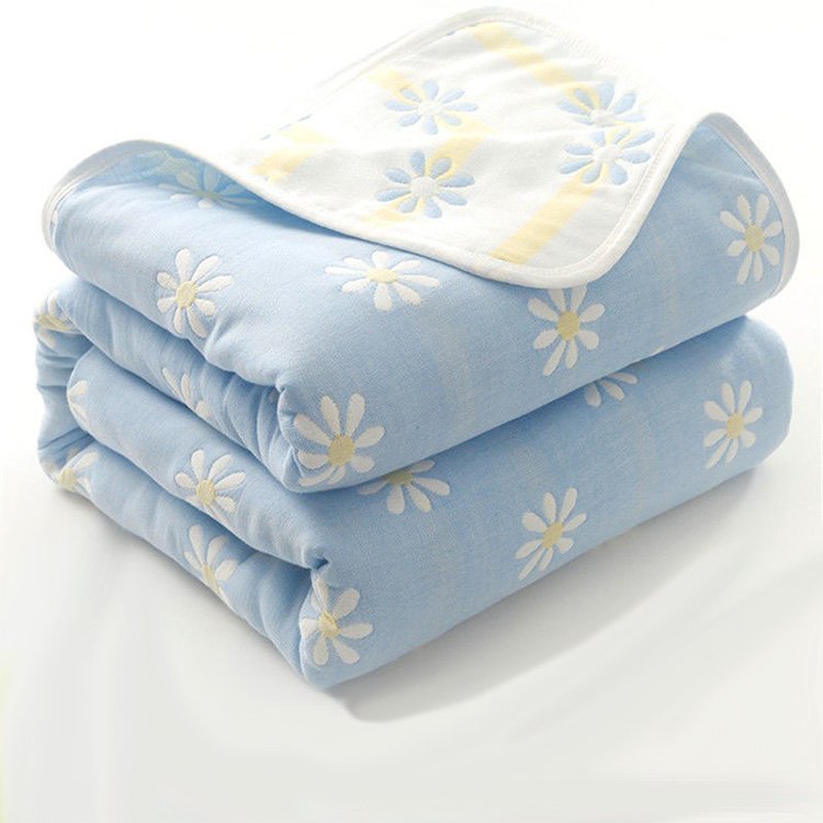 cotton gauze jaqurad blanket2