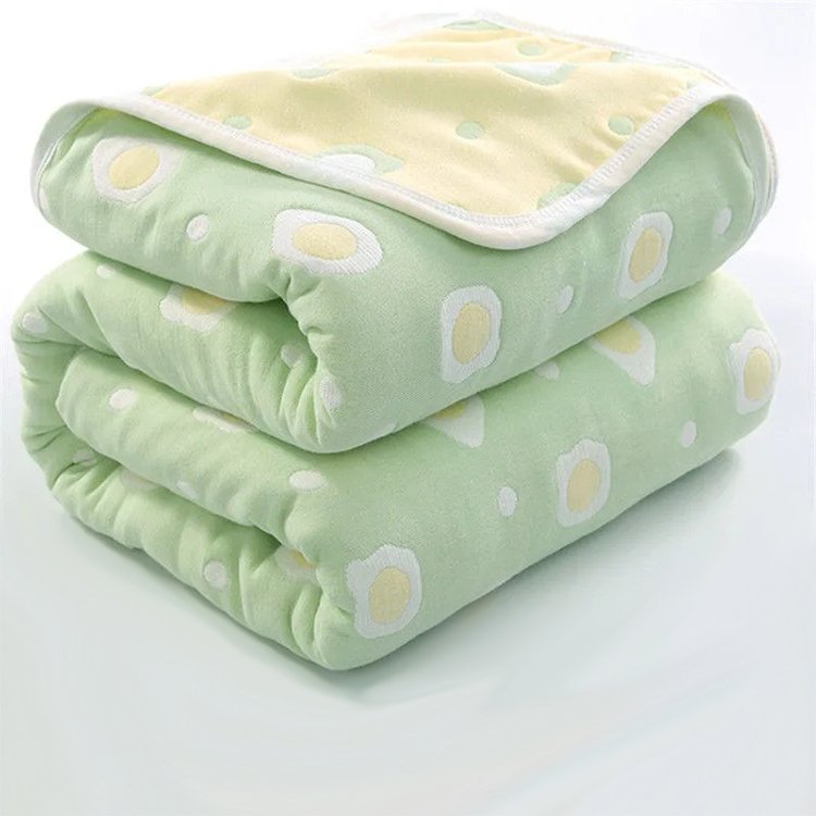 cotton gauze jaqurad blanket3