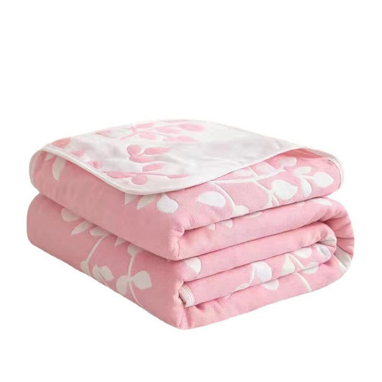 cotton gauze jaqurad blanket4