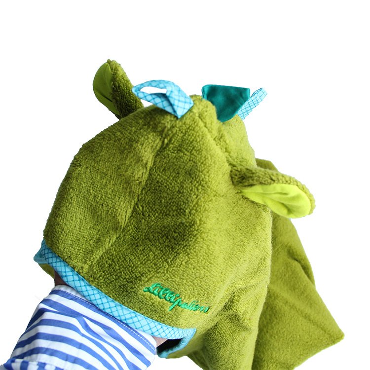 dinosaur hooded towel with bath gloves suit 3