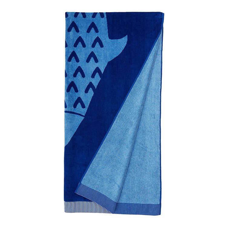 fish jaquard bath towel3