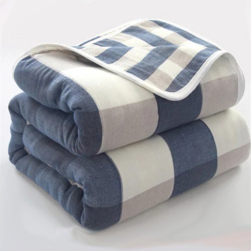 cotton gauze jaqurad blanket